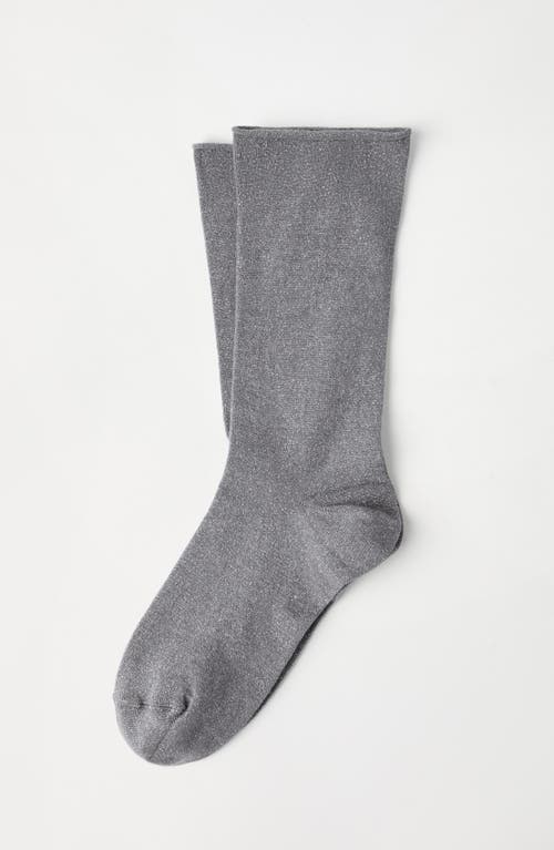 Brunello Cucinelli Cashmere Knit Socks In Medium Grey