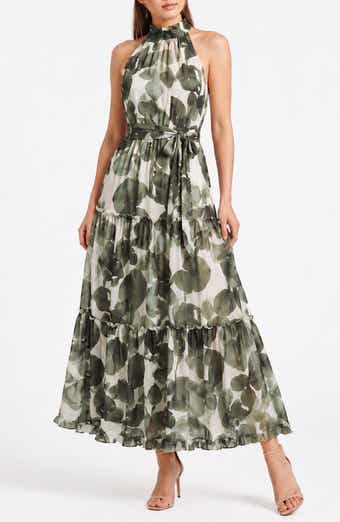 Palermo Tiered Maxi Halter Dress