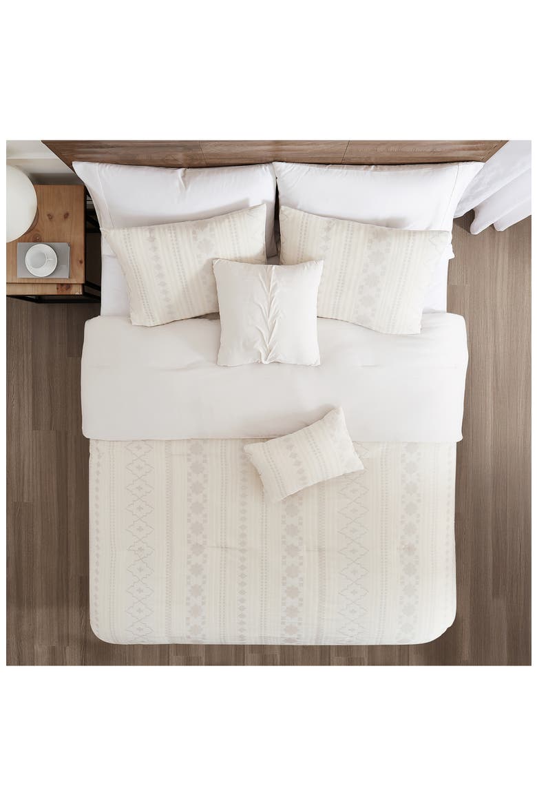 Marcy 5-Piece Comforter Set, Alternate, color, IVORY SANDSTONE