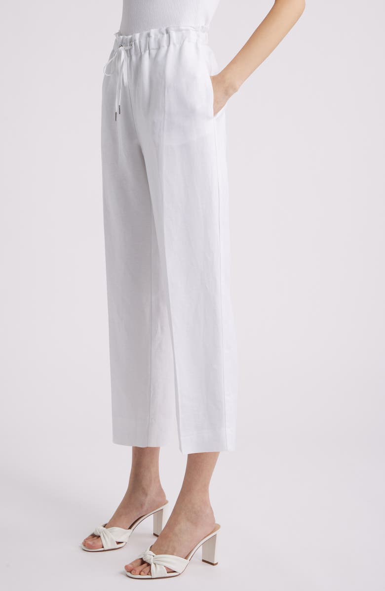 Anne Klein Linen Blend Drawstring Pants, Alternate, color, 