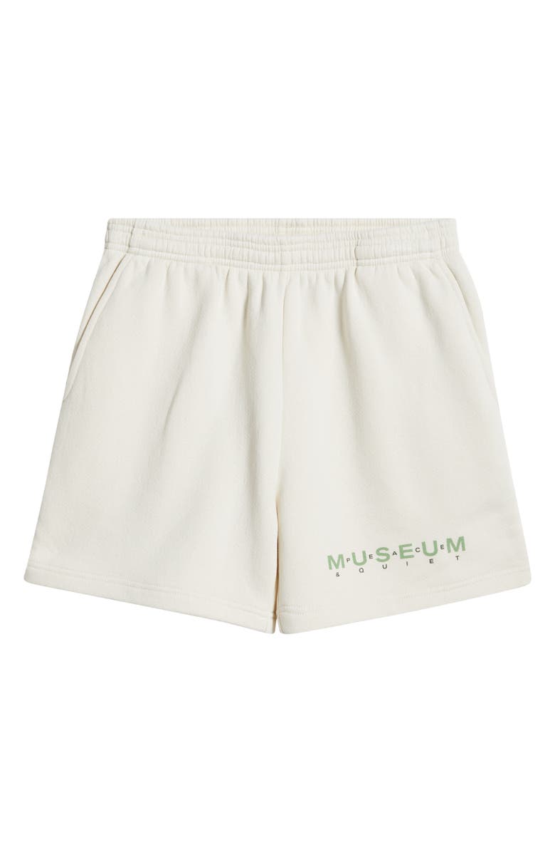 Museum of Peace & Quiet Billboard Logo Graphic Sweat Shorts, Alternate, color, Bone