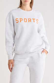 90 DEGREE BY REFLEX Varsity Vault Fleece Graphic Sweatshirt