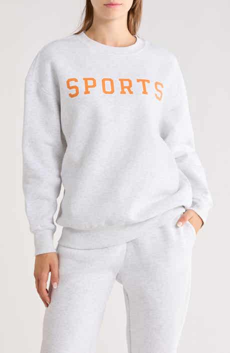 90 DEGREE BY REFLEX Varsity Vault Fleece Graphic Sweatshirt