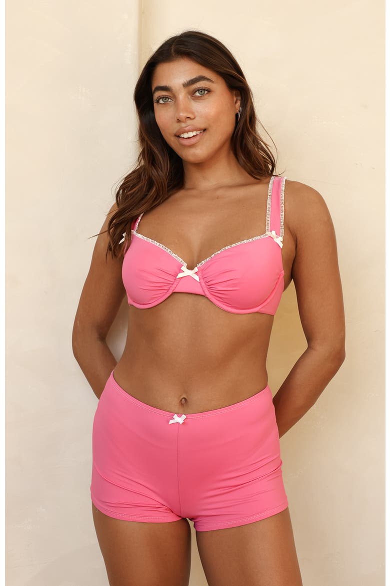 Priscilla Underwire Bikini Top, Alternate, color, Wild Orchid