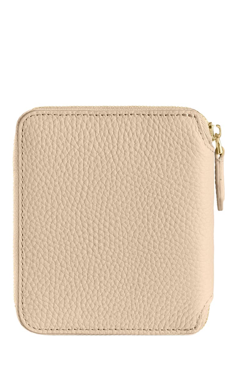 MAISON de SABRÉ Small Leather Zip Around Wallet, Alternate, color, Saharan Brown