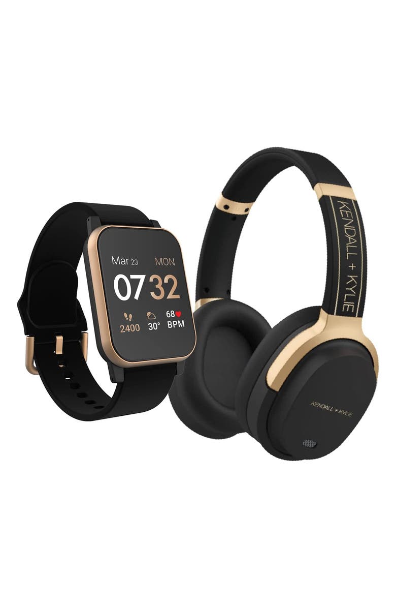 KENDALL + KYLIE Smartwatch & BlueTooth Headphone 2-Piece Set, 40mm, Main, color, 