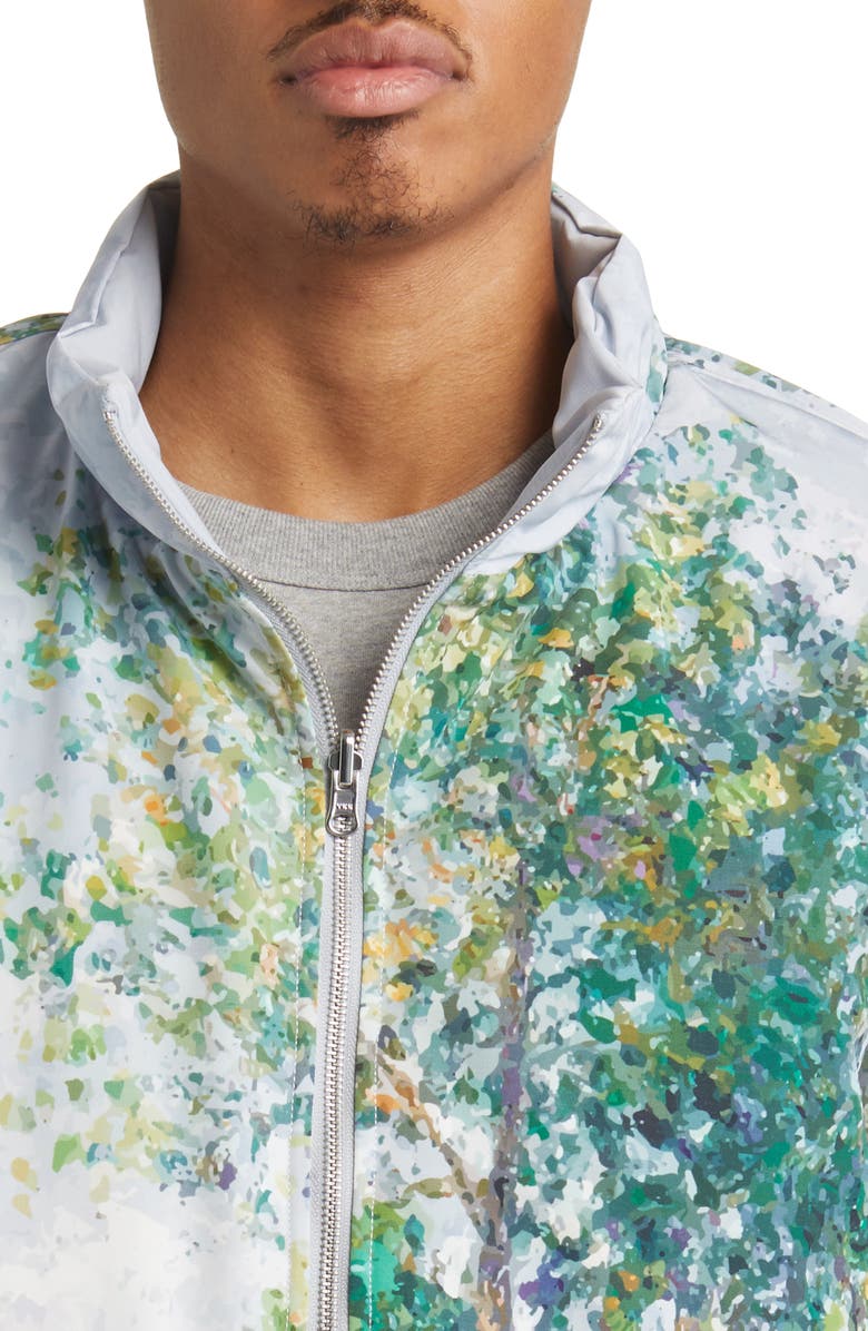 KROST Forest Print Water Resistant Reversible Puffer Jacket, Alternate, color,