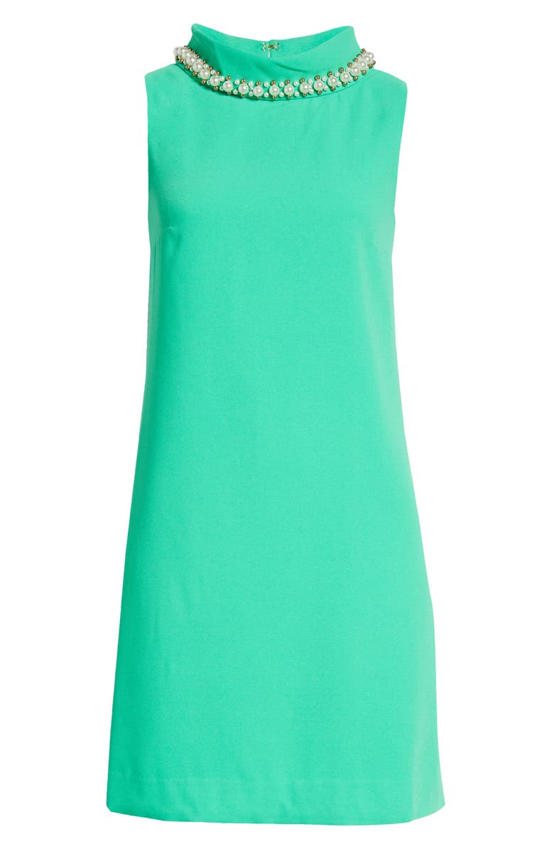 Lilly Pulitzer<sup>®</sup> Portia Embellished Mock Neck Shift Dress, Alternate, color, 