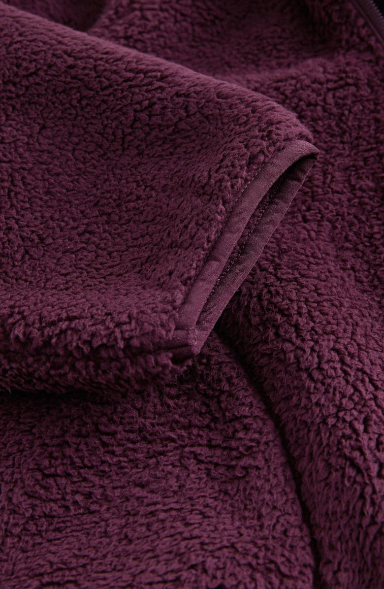 NEXT Kids' High Pile Fleece Jacket, Alternate, color, Burgundy