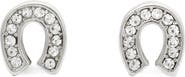 Kate Spade New York pavé horseshoe stud earrings
