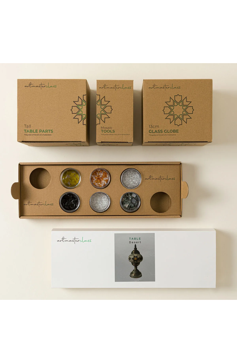 Uncommon Goods Make Your Own Decorative Turkish Table Lamp by Art Masterclass California, Alternate, color, Desert