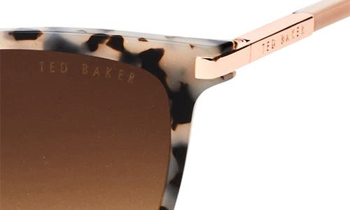 Ted Baker London 56mm Gradient Cat Eye Sunglasses In Brown