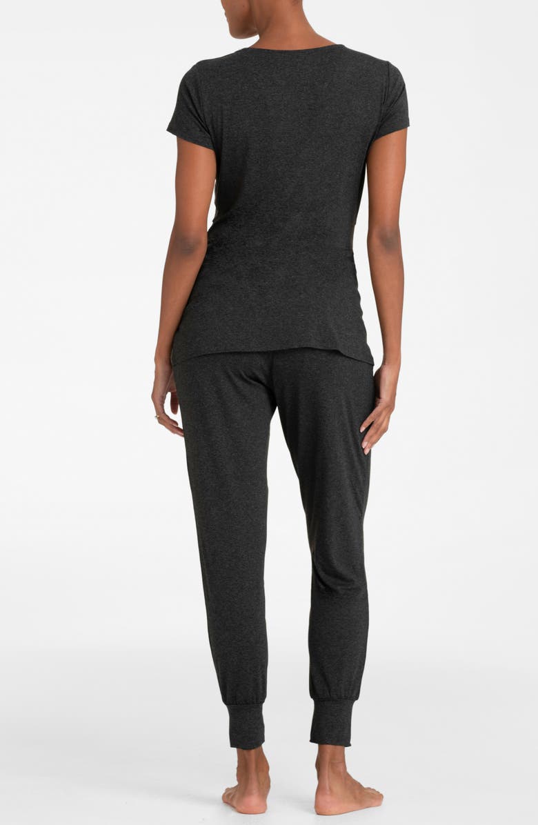 Seraphine Hospital Bag 4-Piece Maternity/Nursing Sleep Set, Alternate, color, 