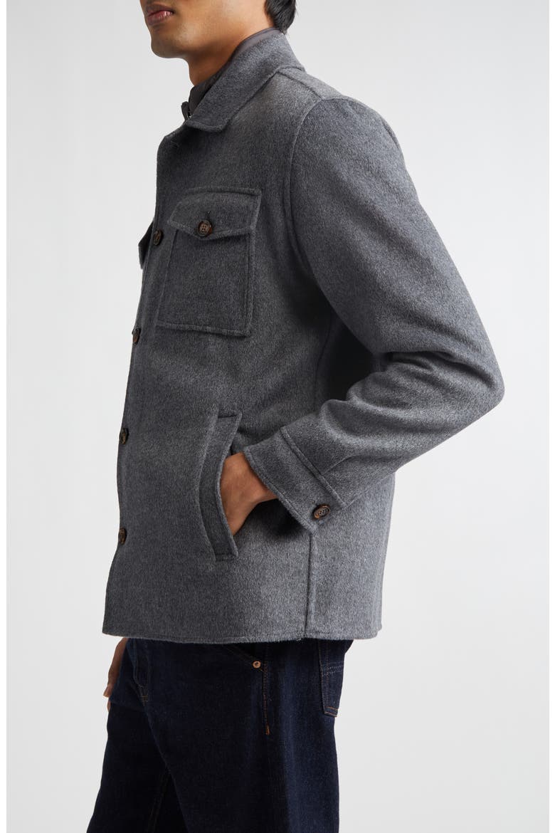 Dossi Wool & Cashmere Jacket, Alternate, color, DARK GREY