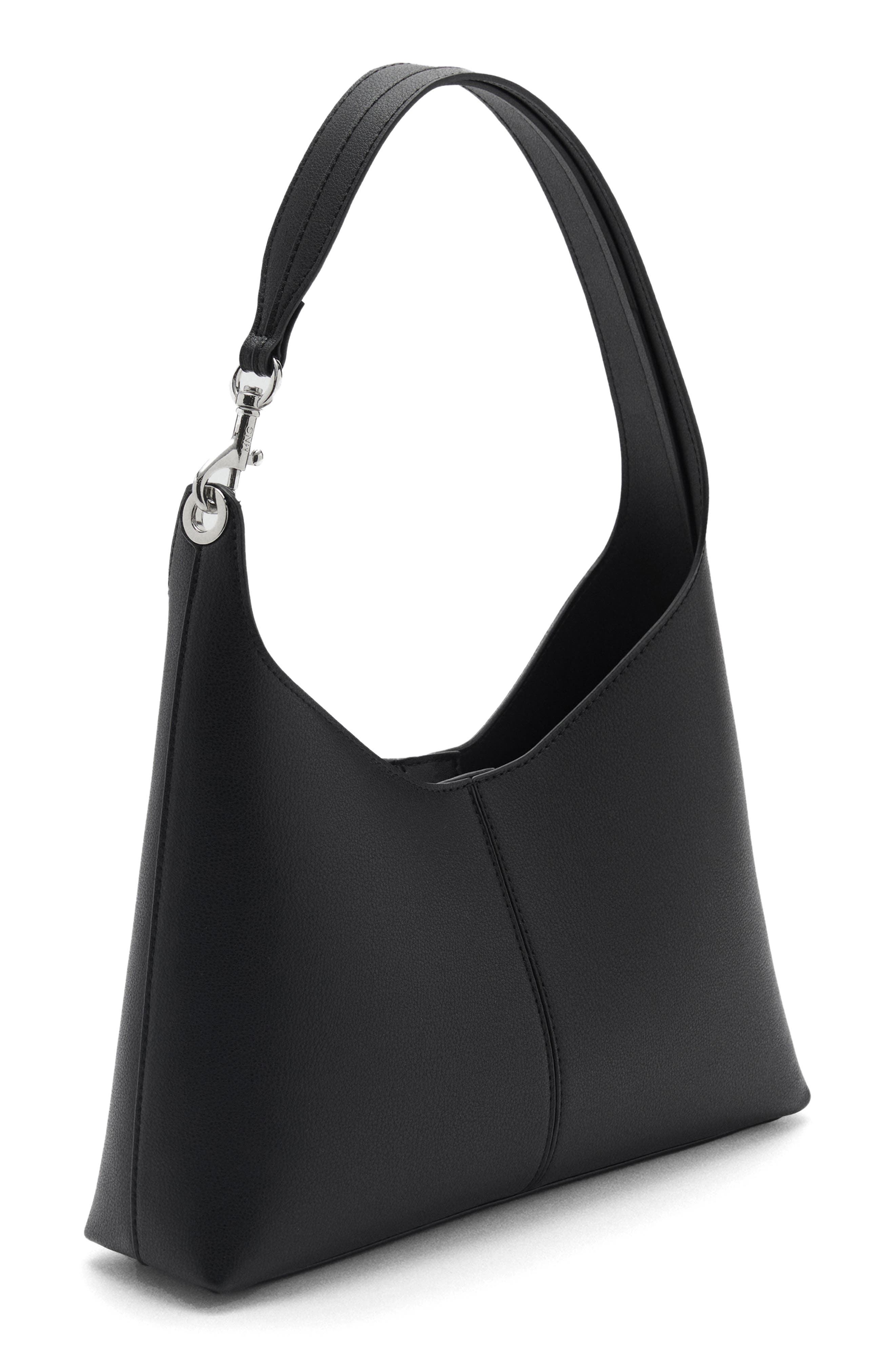 MANGO Faux Leather Shopping Tote, Alternate, color, 
