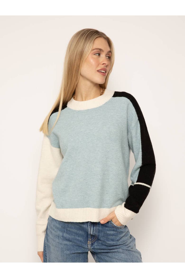 Billie Blocked Crew, Main, color, BLUE MULTI