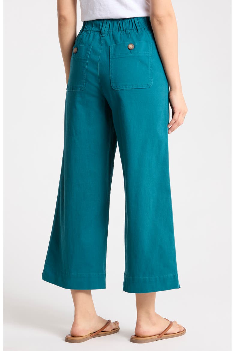 Wide Leg Ankle Crop Pants, Alternate, color, OCEAN DEPTHS