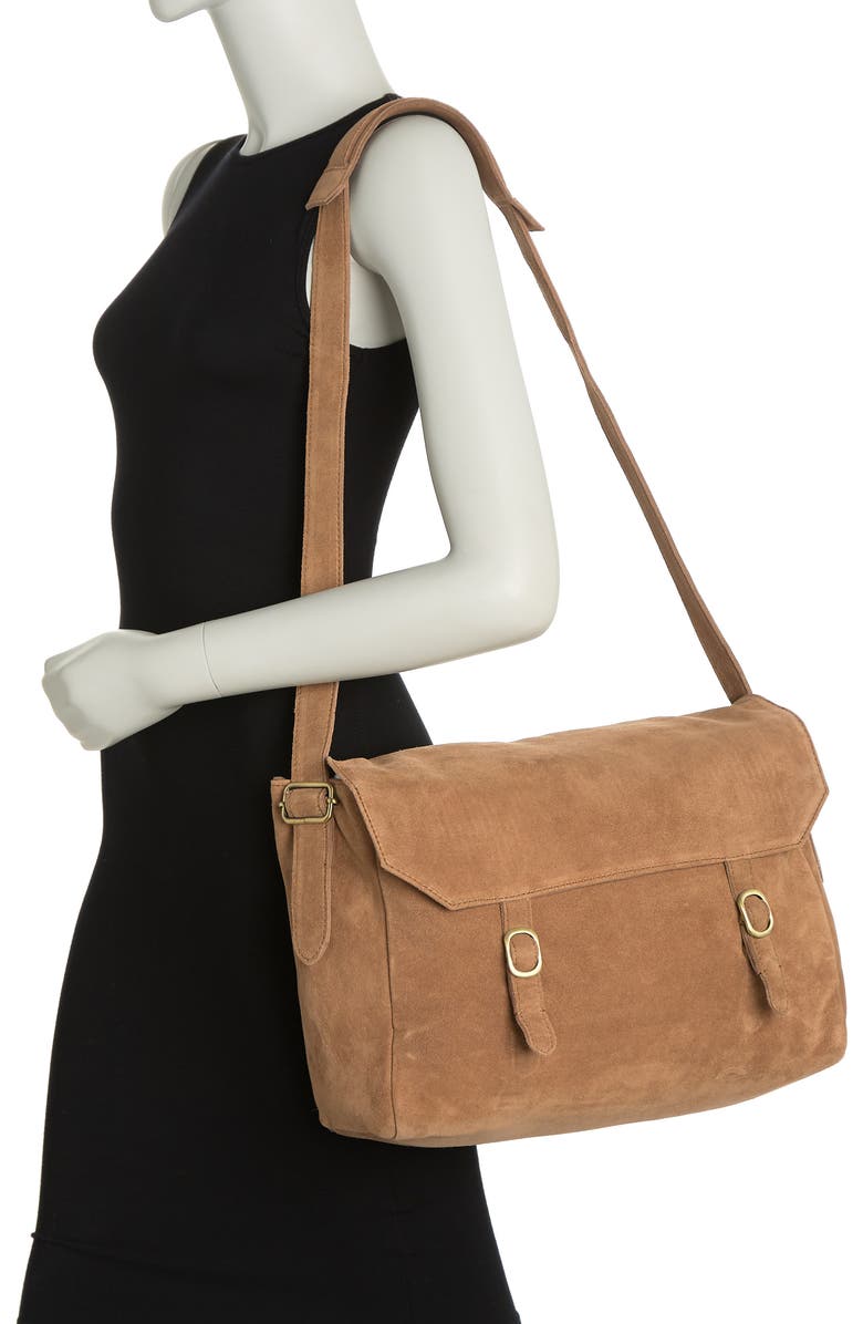 Urban Outfitters Zahara Suede Messenger Bag, Alternate, color,
