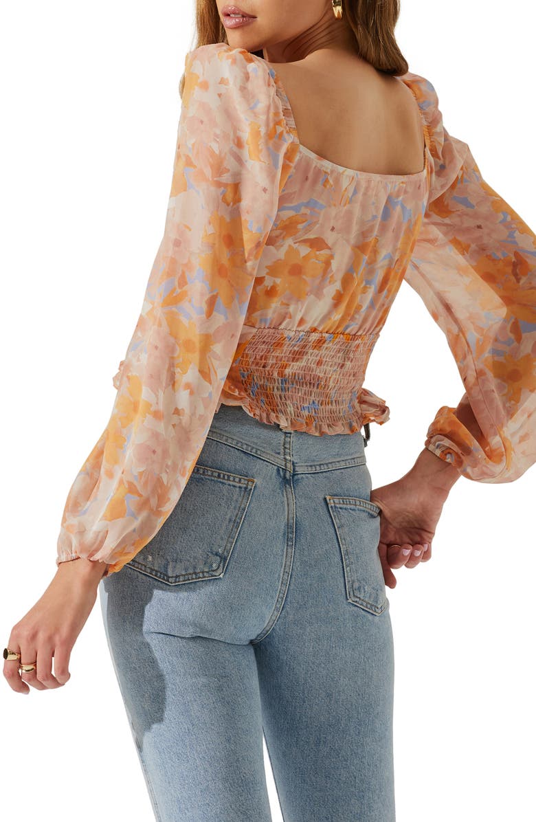 ASTR the Label Pridget Floral Long Sleeve Top, Alternate, color, 