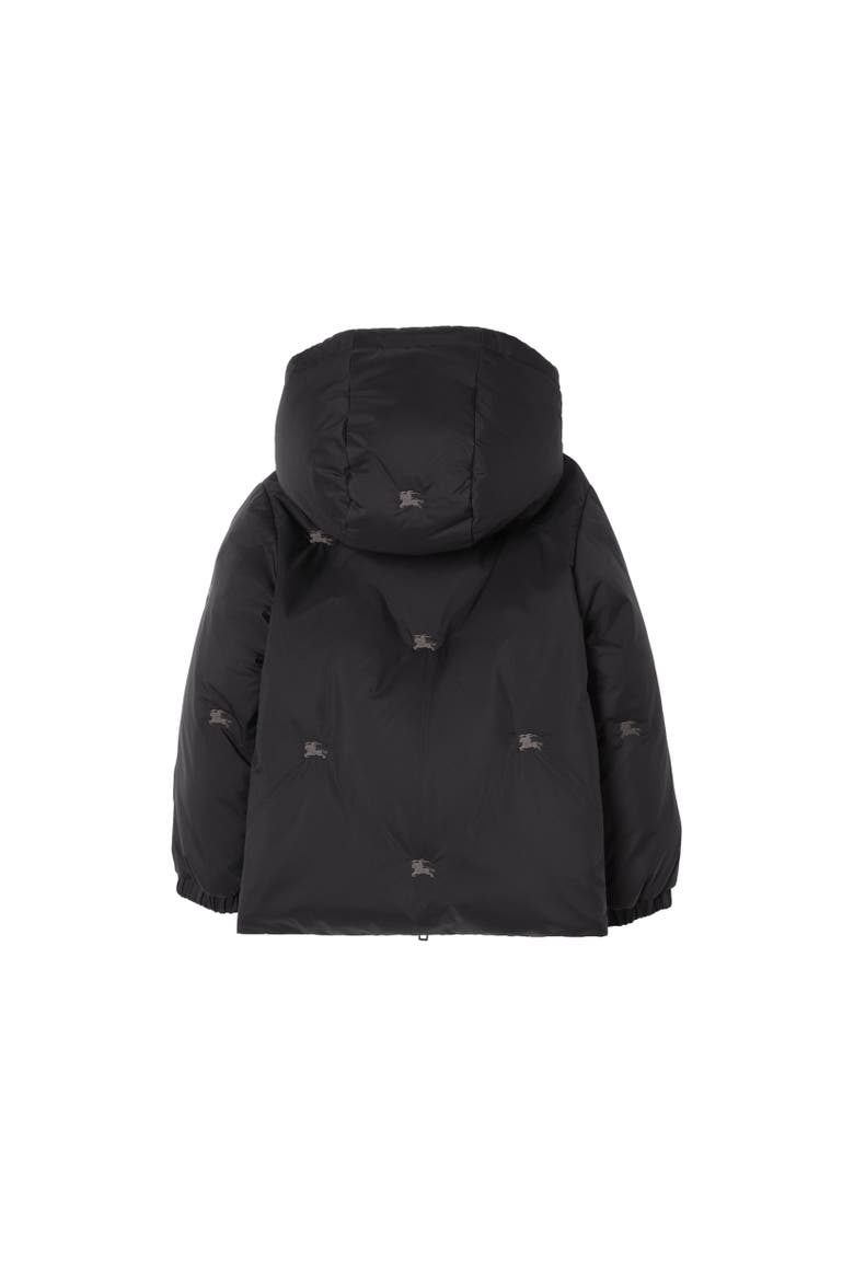Reversible Check Puffer Jacket, Alternate, color, Black