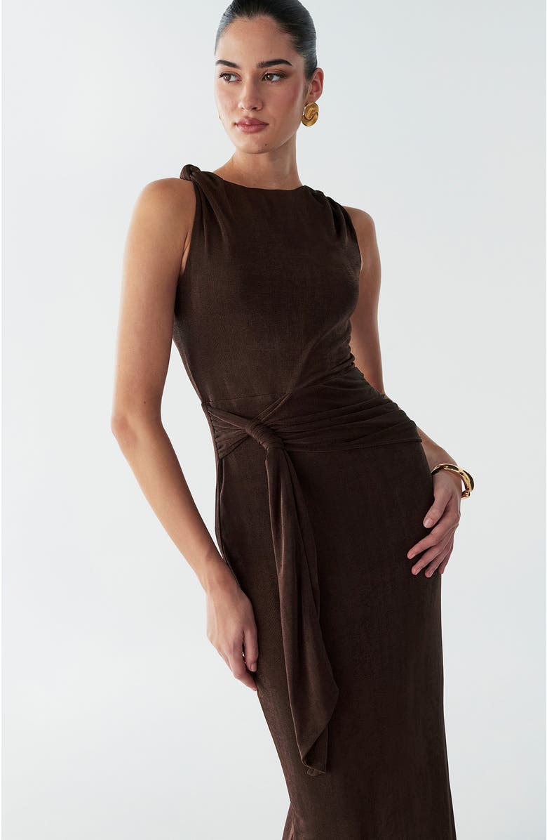 BWLDR Arnah Maxi Dress, Alternate, color, Chocolate