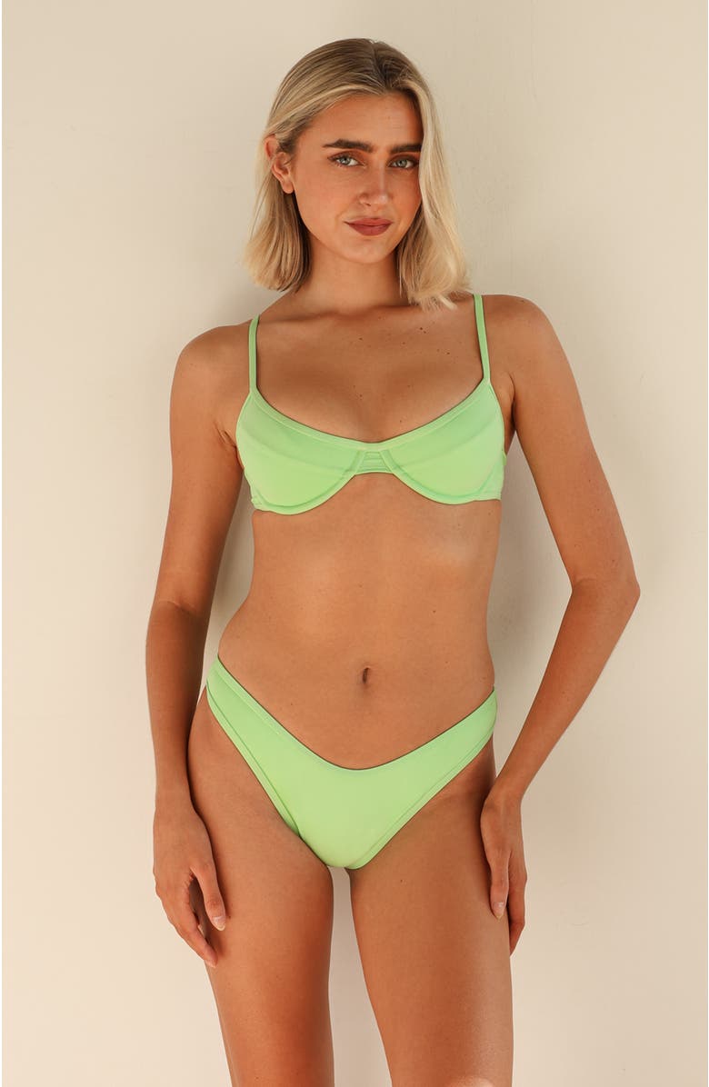 Dippin Daisys Venice Cheeky Bikini Bottom, Main, color, Mojito