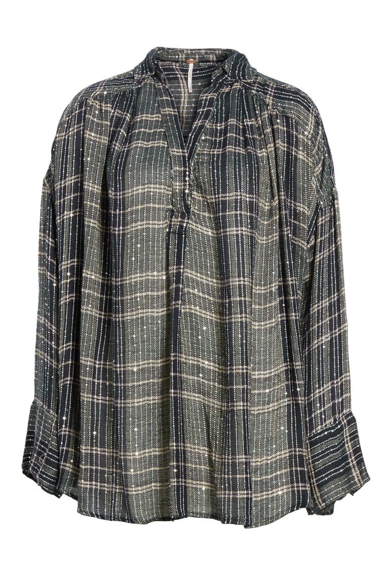 Fearless Love Bell Sleeve Shirt, Alternate, color, GREEN