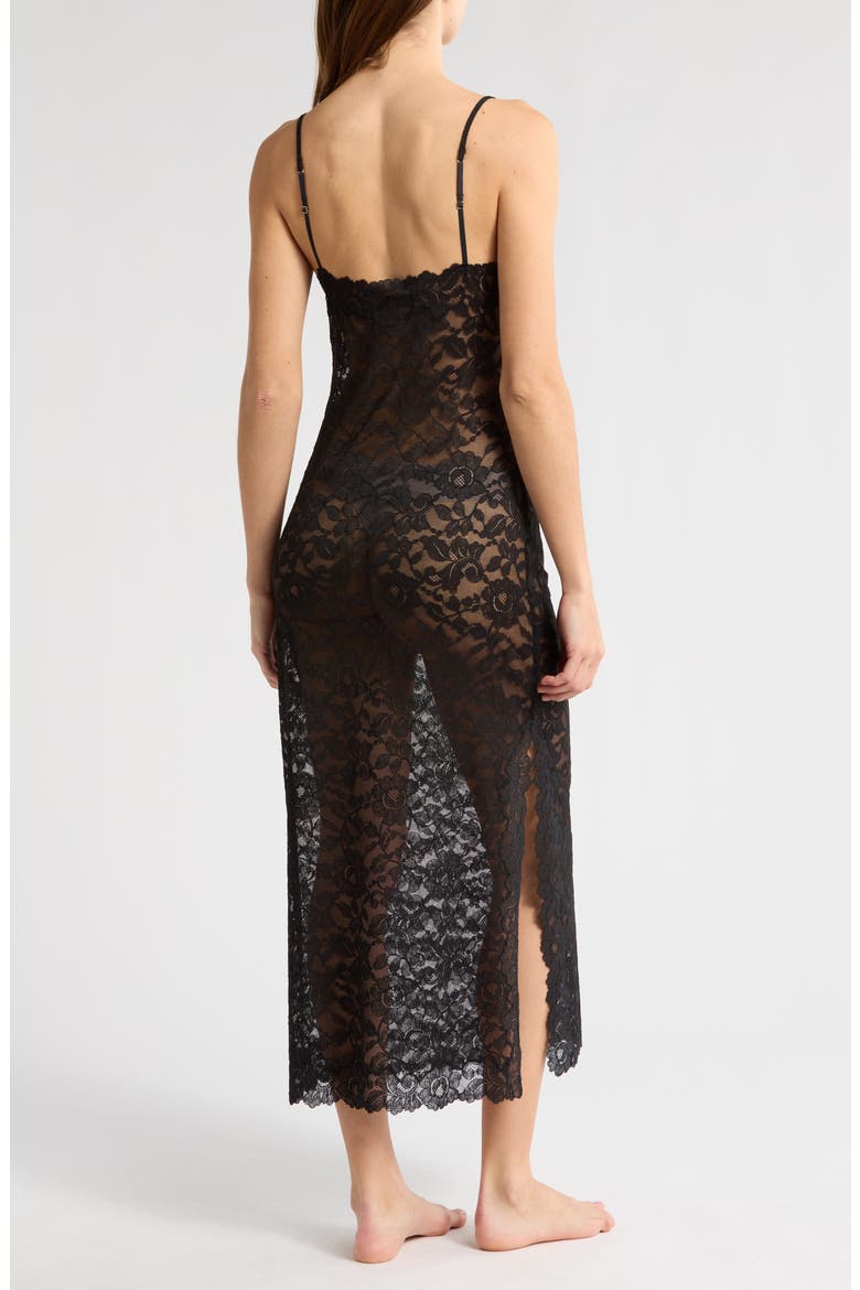 Peony Lace Nightgown, Alternate, color, BLACK