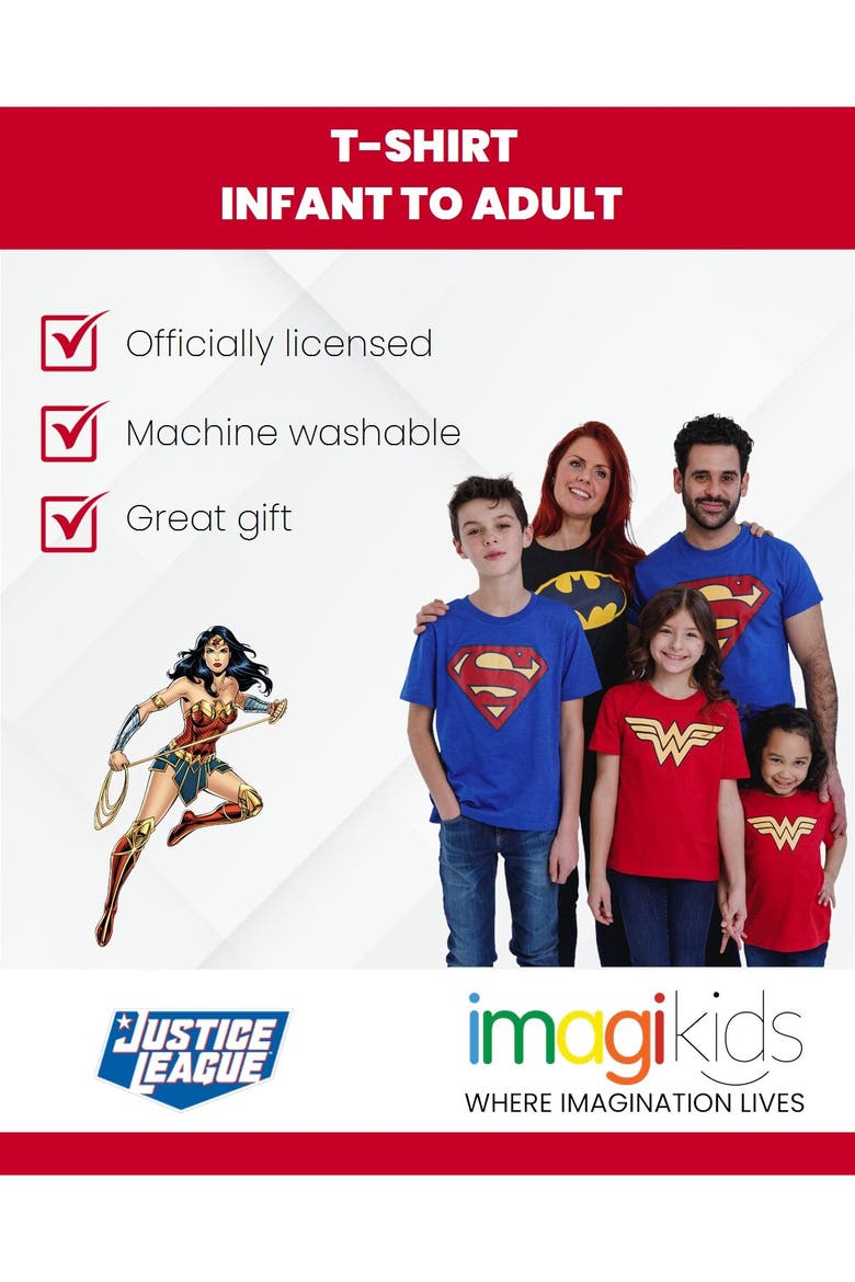 Justice League T-Shirt, Alternate, color, Wonder Woman Scarlet