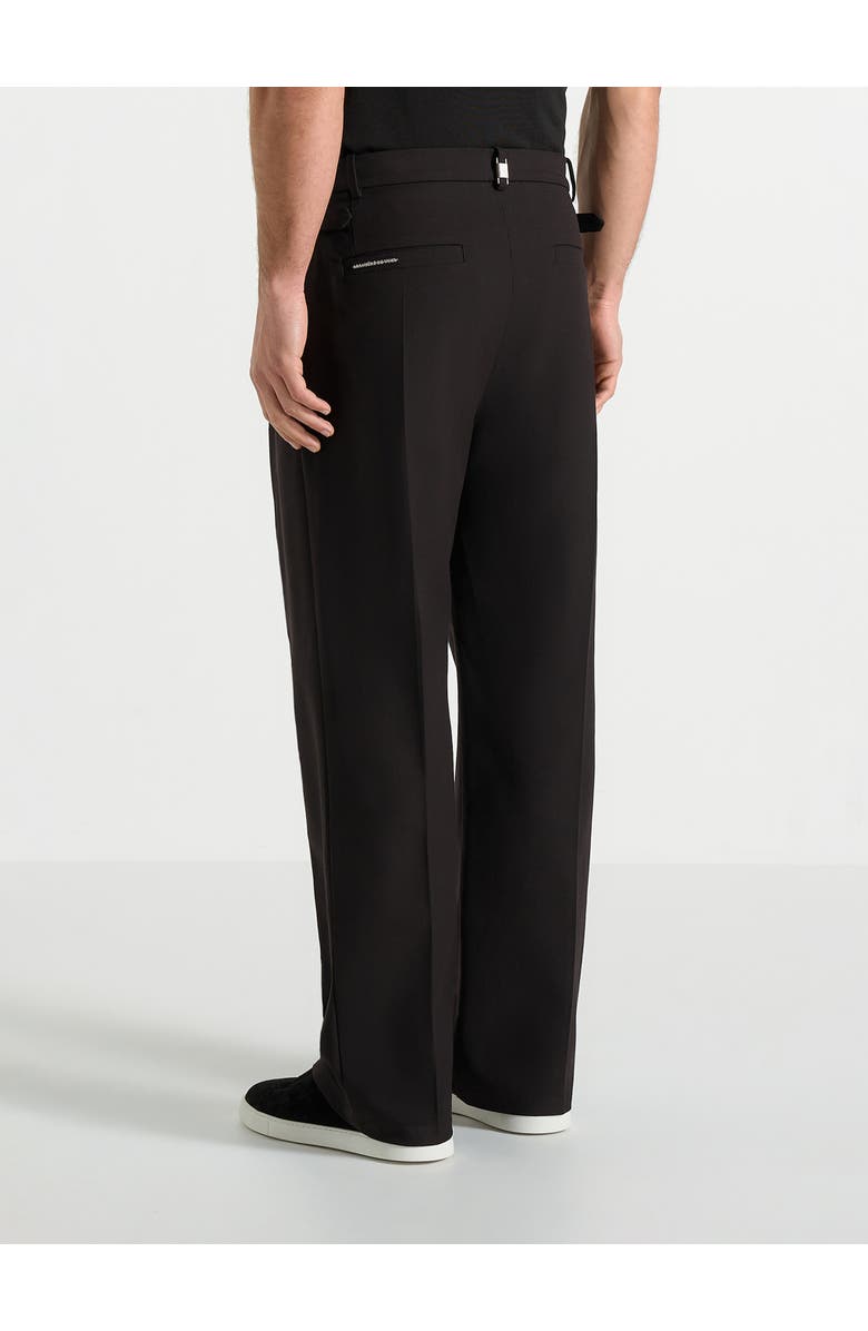 Manière De Voir Pierre Relaxed Fit Pleated Tailored Trousers - Black, Alternate, color, Black