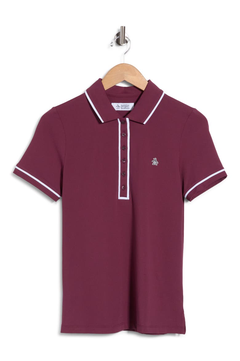 Veronica Performance Polo, Alternate, color, MAUVE WINE