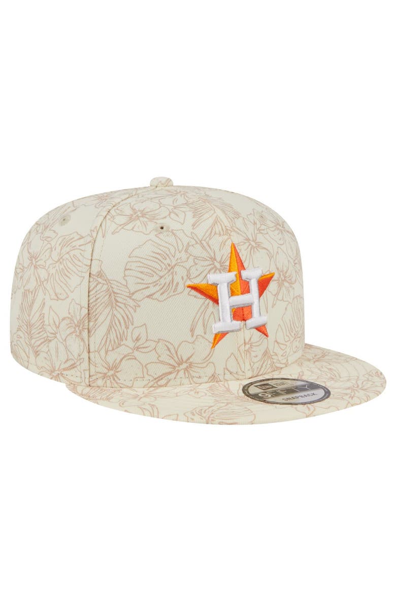 New Era Men's New Era Cream Houston Astros Spring Training Leaf 9FIFTY Snapback Hat, Alternate, color, 