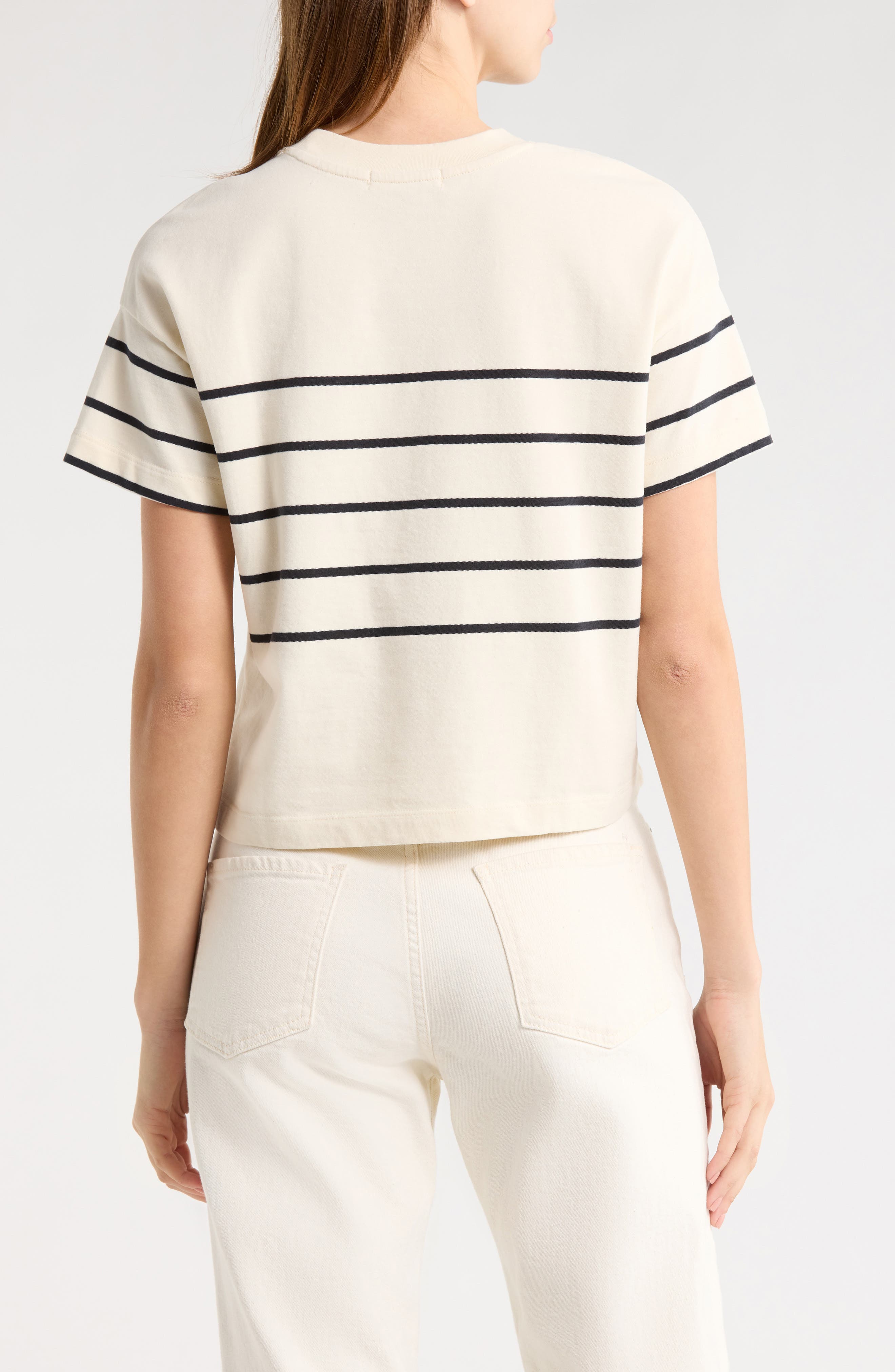 Stripe Cotton T-Shirt - image 2