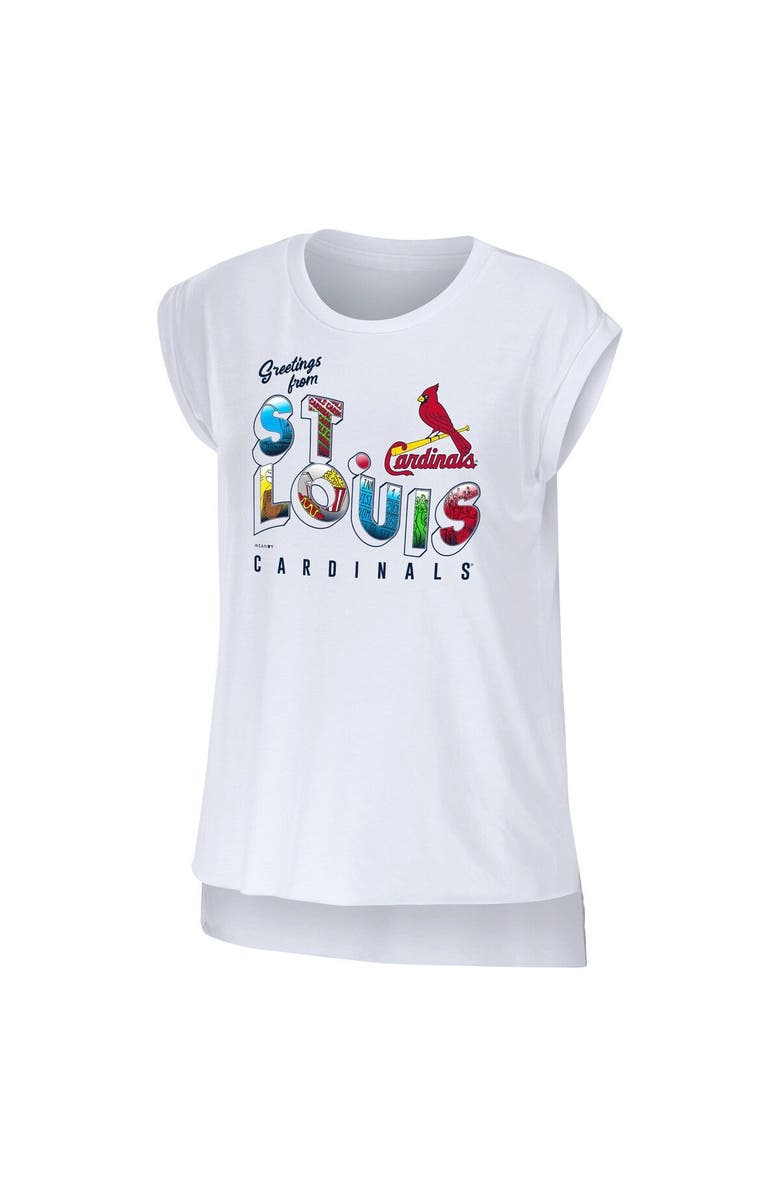WEAR by Erin Andrews Women's WEAR by Erin Andrews White St. Louis Cardinals Greetings From T-Shirt, Alternate, color, White