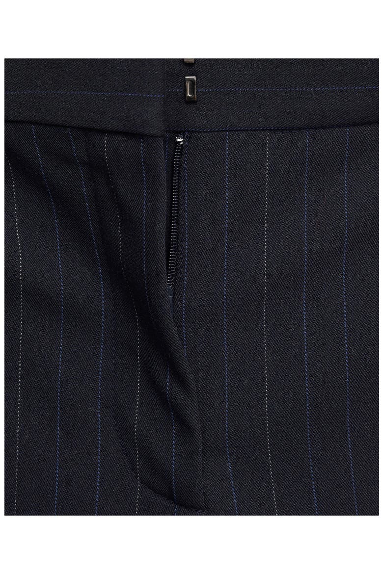 Pinstripe Suit Trousers, Alternate, color, NAVY