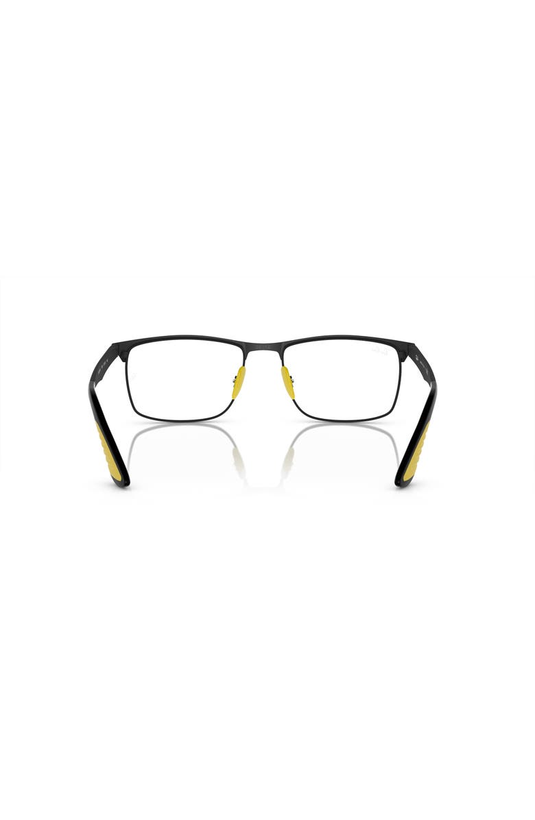 Ray-Ban 55mm Rectangle optical glasses, Alternate, color, Black
