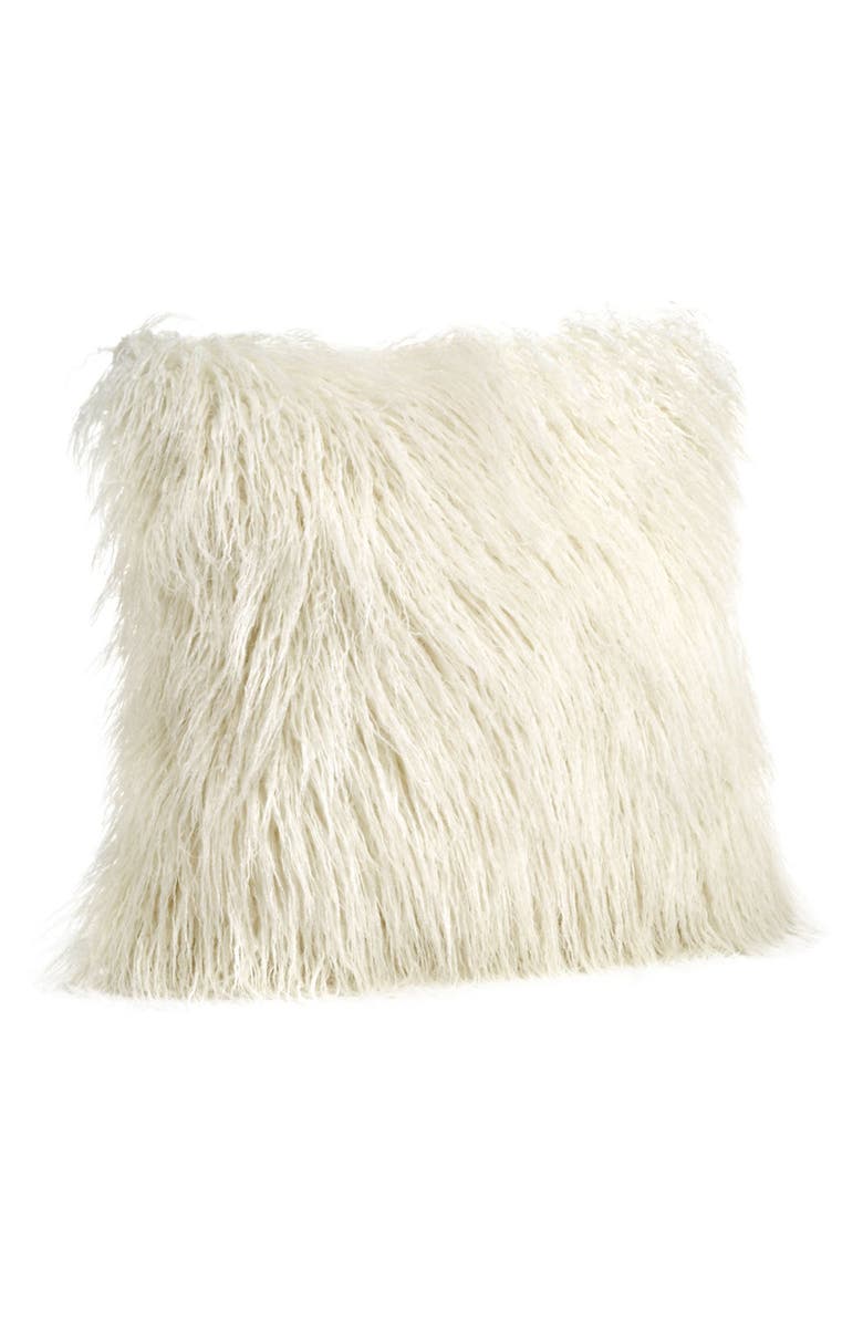 DONNA SALYERS FABULOUS FURS Signature Series Faux Fur Pillow - 18"x18", Main, color, 