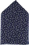 Ascentix Metallic Flowers and Leaves Pocket Square