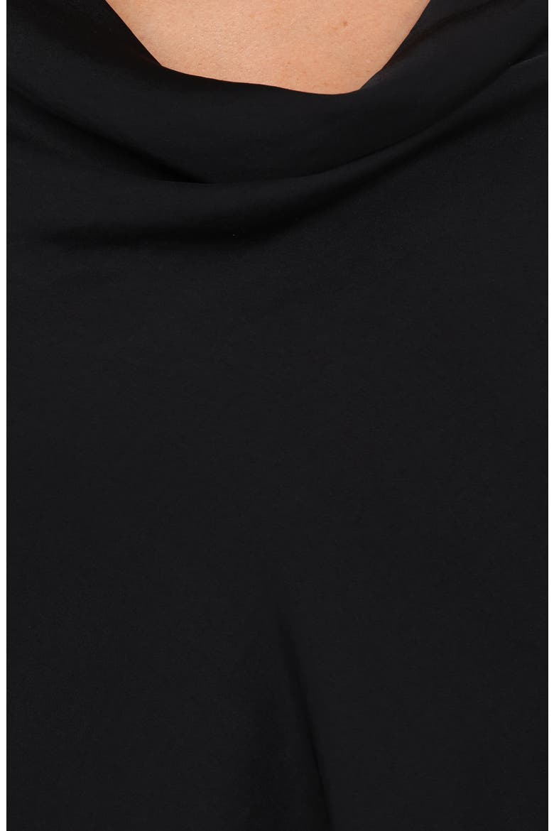 Vinita Cowl Neck Long Sleeve Top, Alternate, color, BLACK