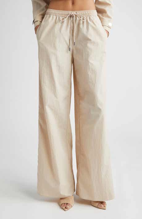 L'AGENCE Valkyrie Snap Accent Drawstring Waist Pants