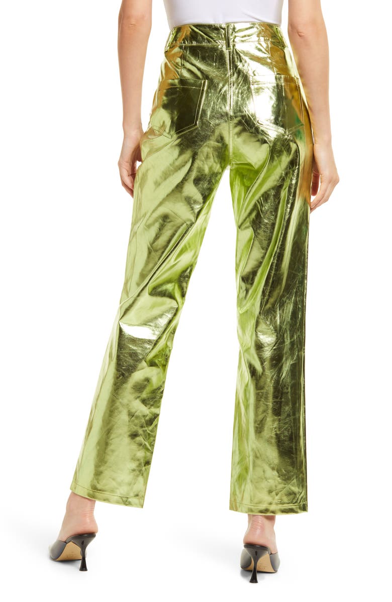 Amy Lynn Shiny Straight Leg Pants | Nordstrom