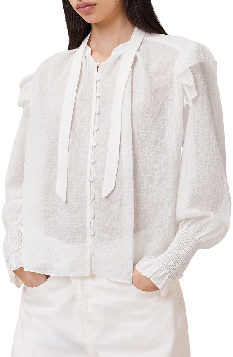 AllSaints Lara Shirt, Main, color, White