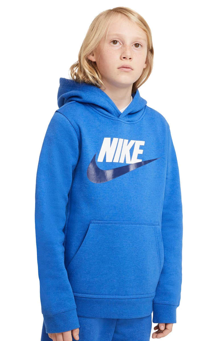 Nike Sportswear Club Fleece Hoodie, Alternate, color, Game Royal/ Heather