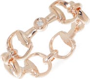Gucci Horsebit Diamond Ring
