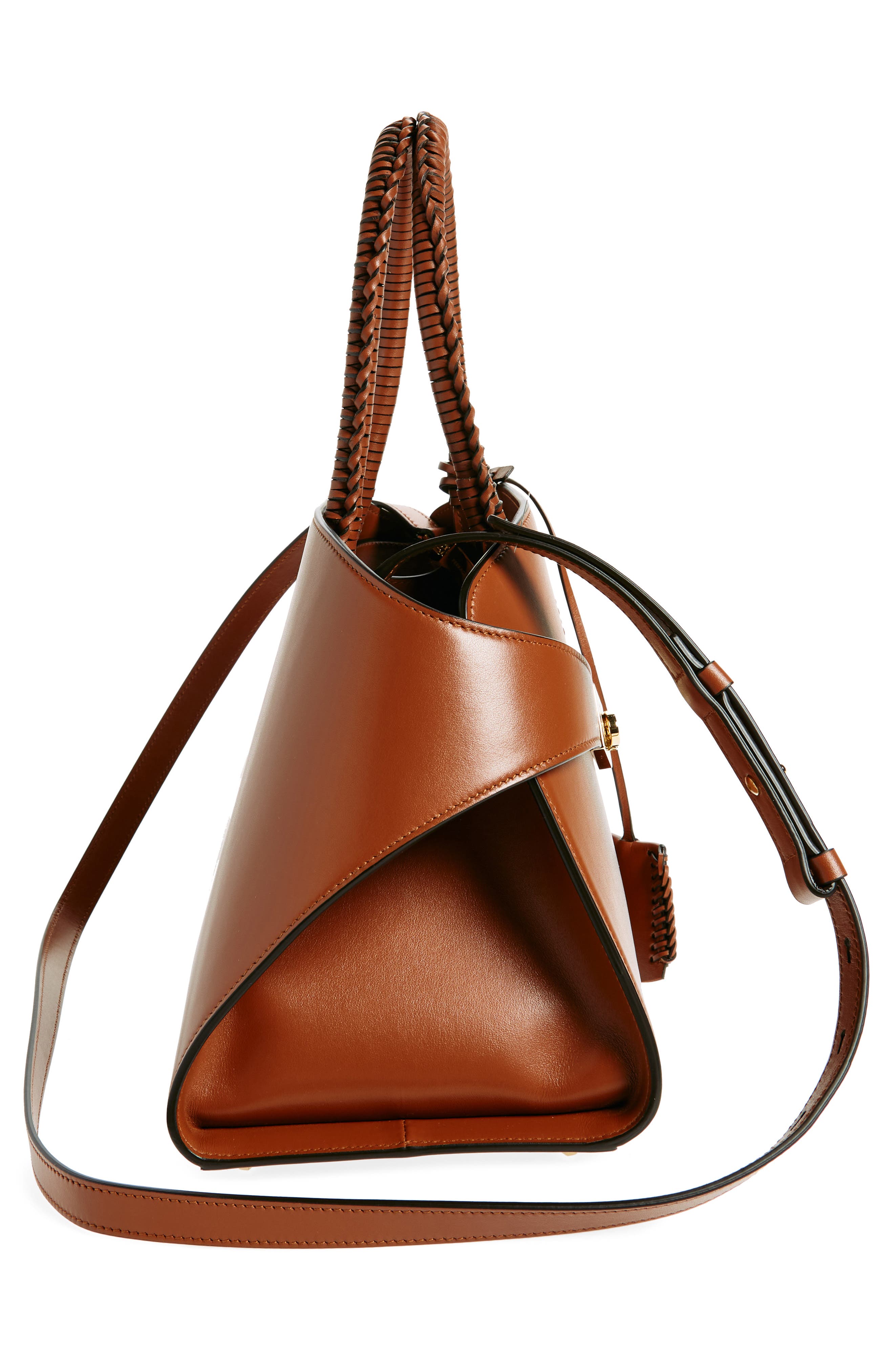 FERRAGAMO Small Hug Leather Top Handle Bag, Alternate, color, 