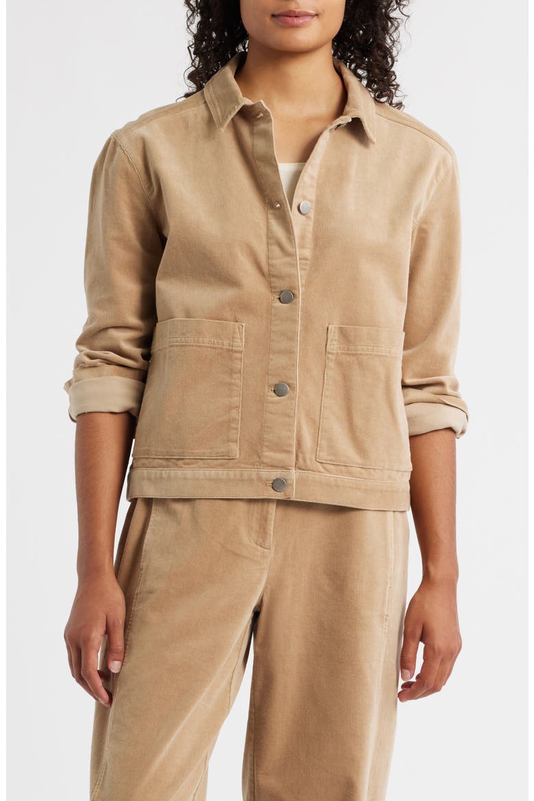 Corduroy Jacket, Alternate, color, BISCUIT