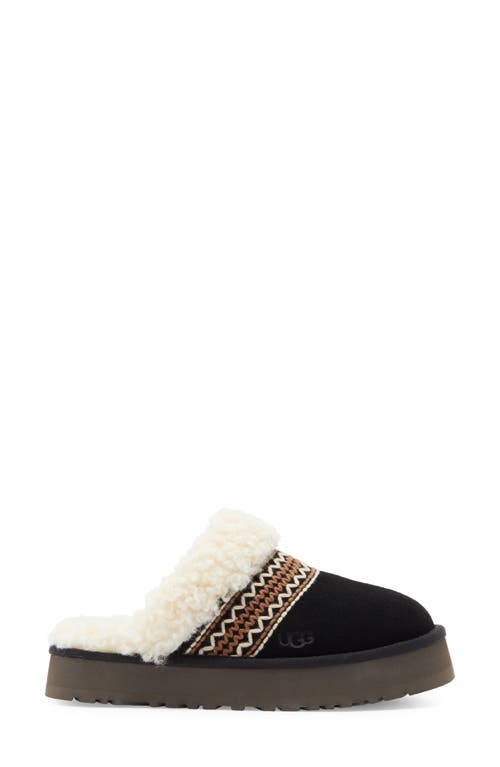Ugg ® Disquette Genuine Shearling Lined Slipper In Black