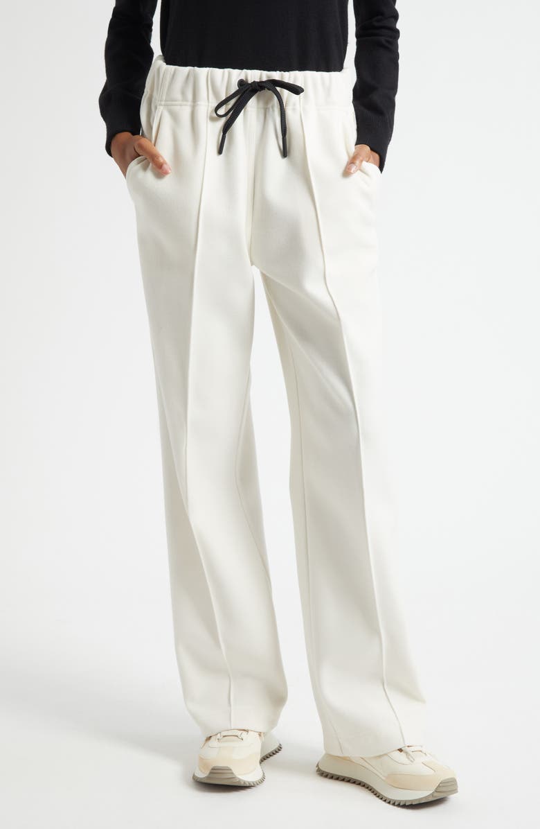 Moncler Grenoble Pintuck Track Pants, Main, color, White