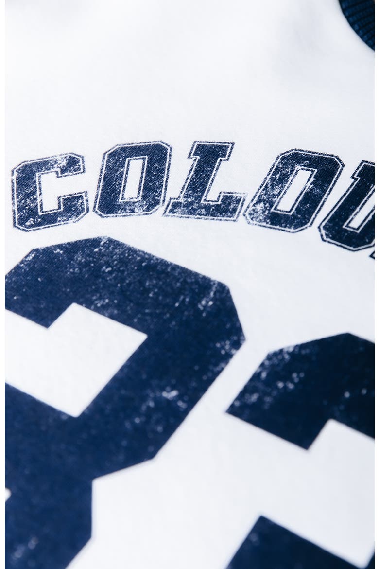 CR 33 Dropped Shoulder Sweat, Alternate, color, White