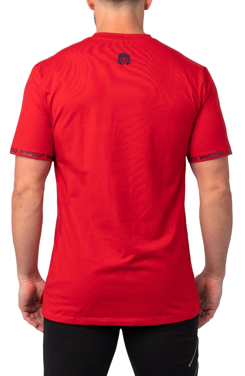 Maceoo Vivaldi Cotton V-Neck T-Shirt, Alternate, color, 